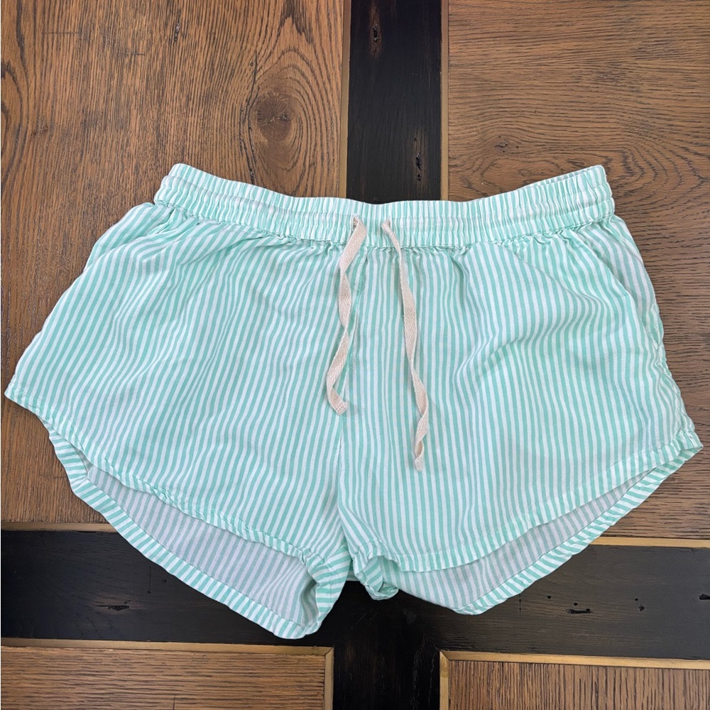 Billabong Light Green Striped Shorts